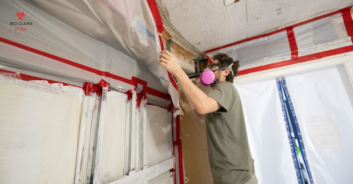 Certified professionals conducting home mold inspection in Utah